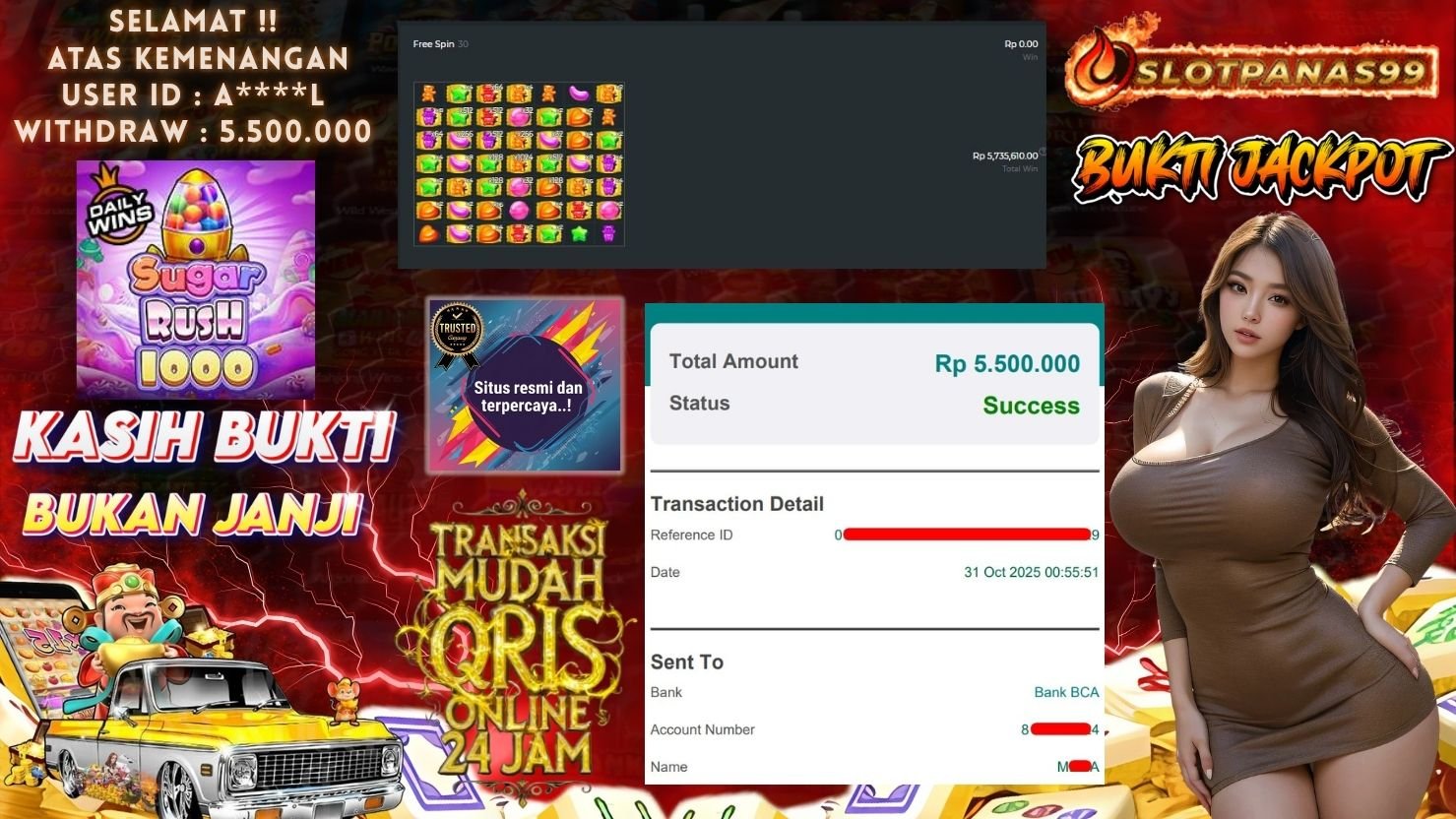 SLOTPANAS99 JACKPOT SLOT SUGAR RUSH 1000